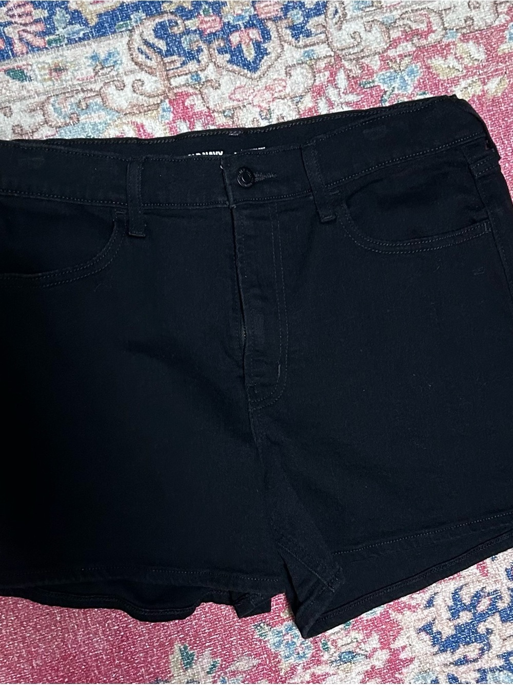 Old Navy Black Denim high Rise Shorts